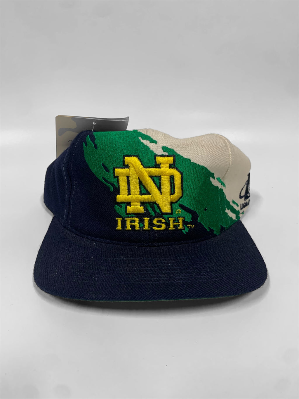 Notre Dame Fighting Irish Logo Athletic Splash Vintage Snapback Cap