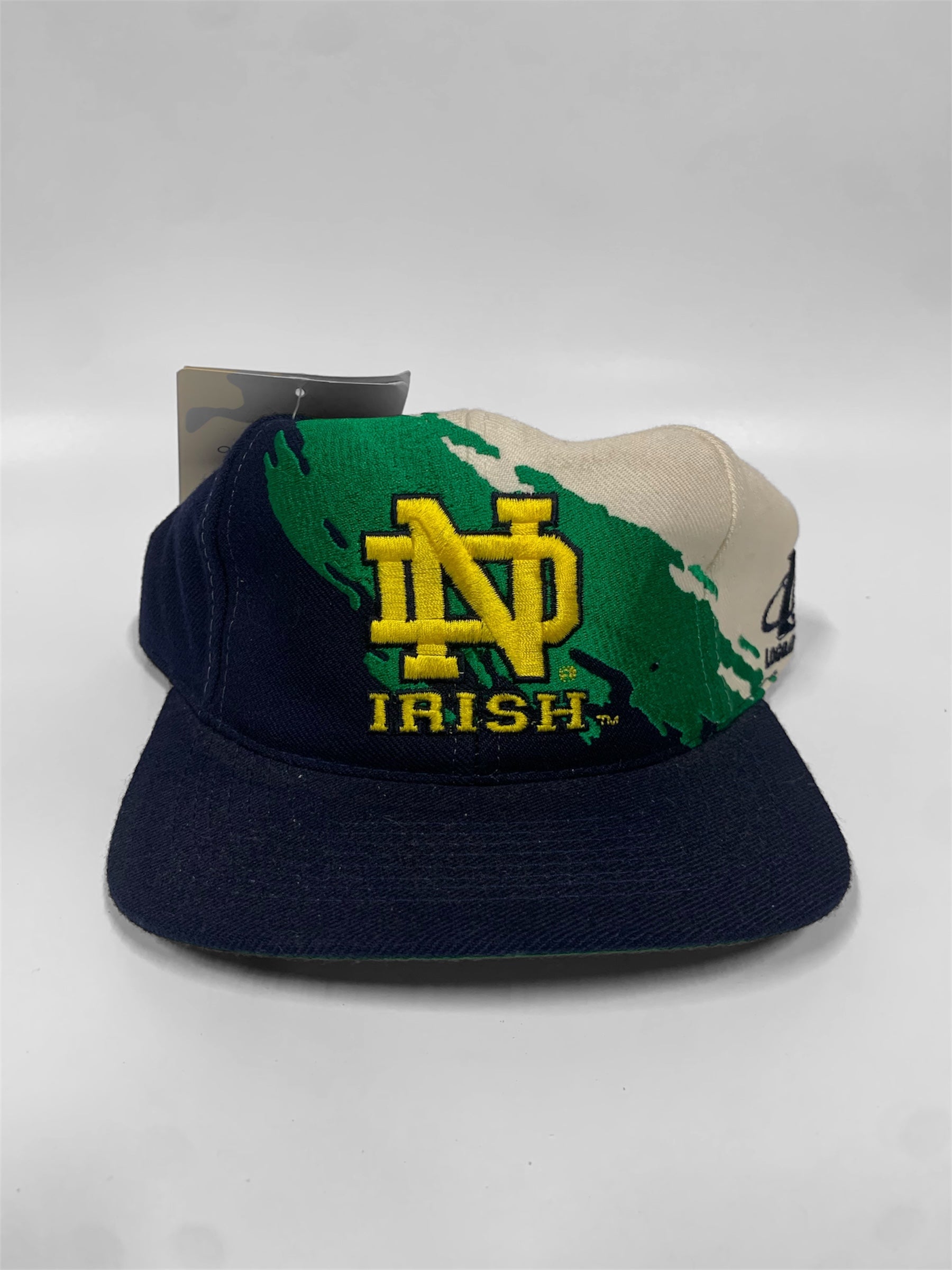 Notre Dame Fighting Irish Logo Athletic Splash Vintage Snapback Cap