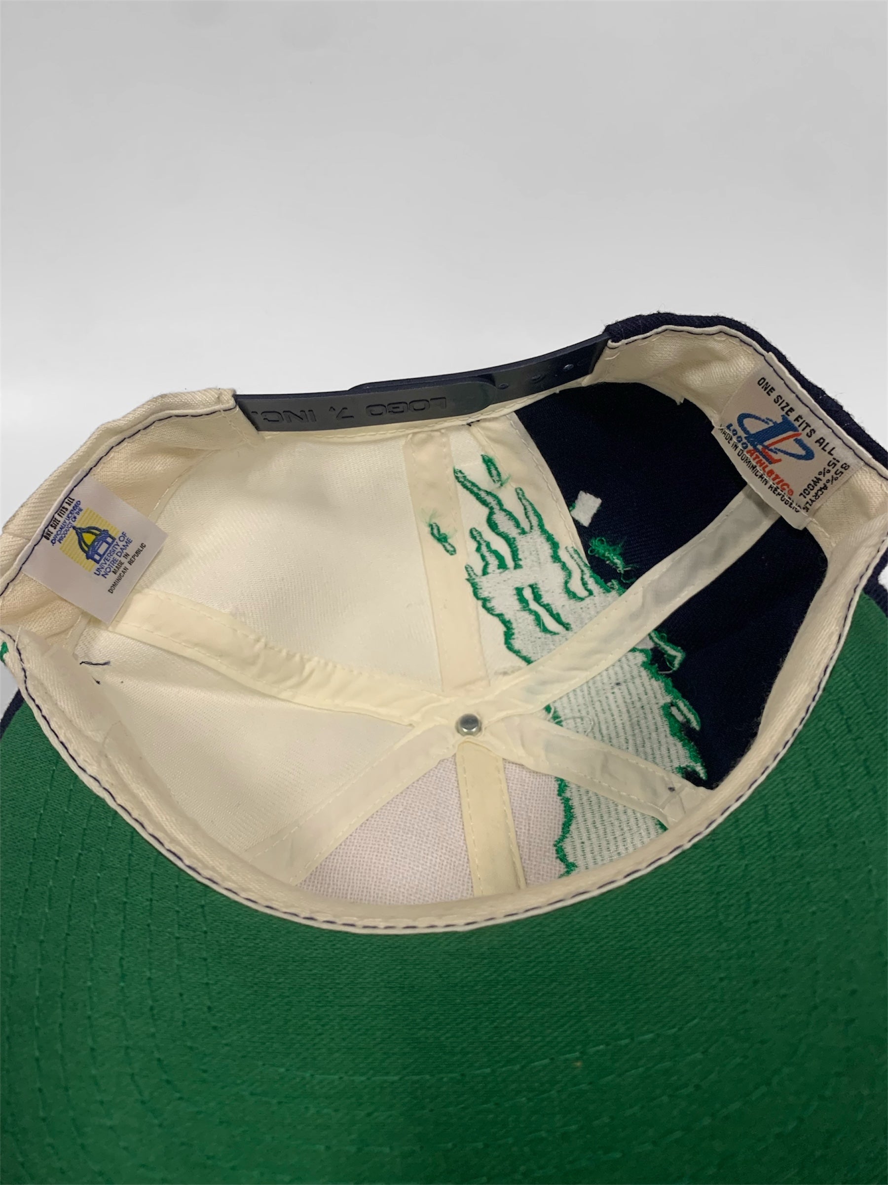 Notre Dame Fighting Irish Logo Athletic Splash Vintage Snapback Cap