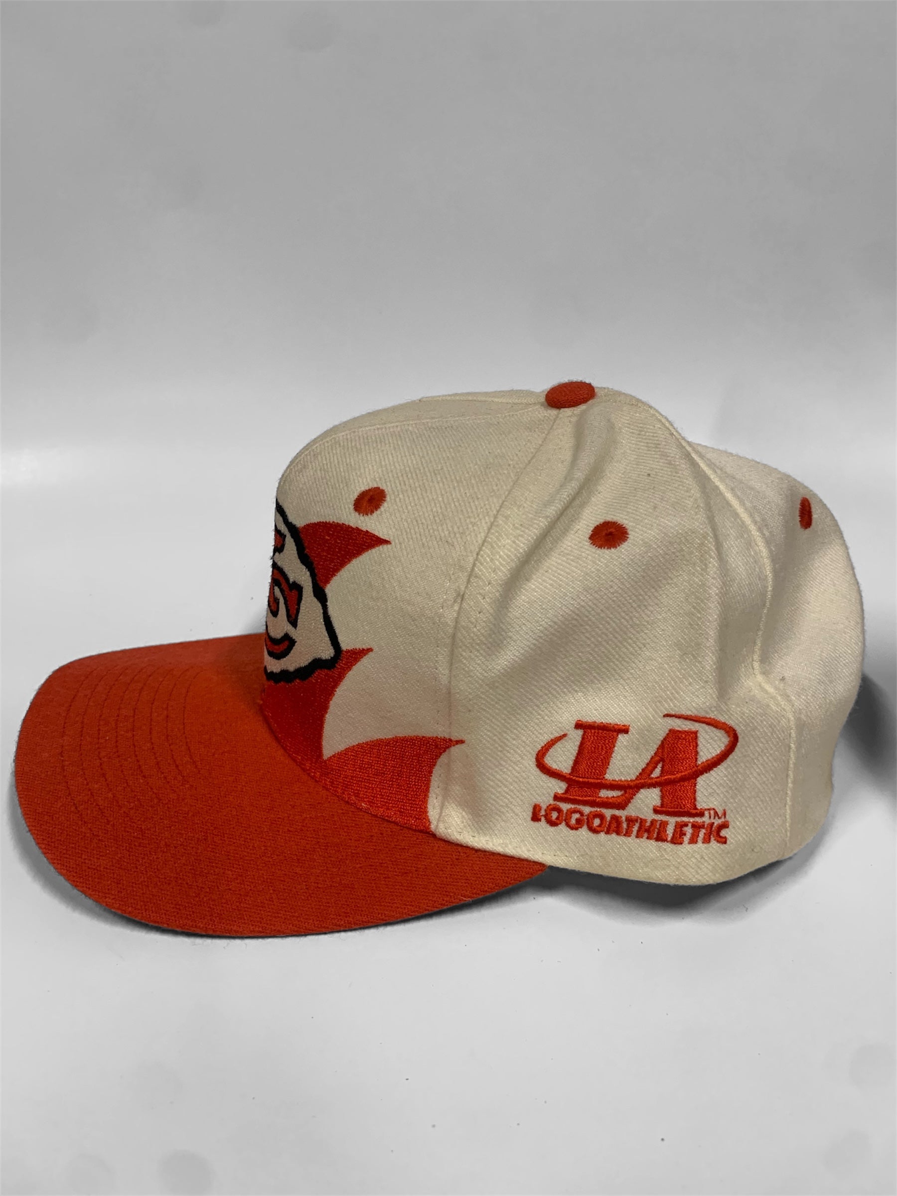 Vintage 90s Logo Athletic Pro Line Kansas City Chiefs Sharktooth Snapback Hat