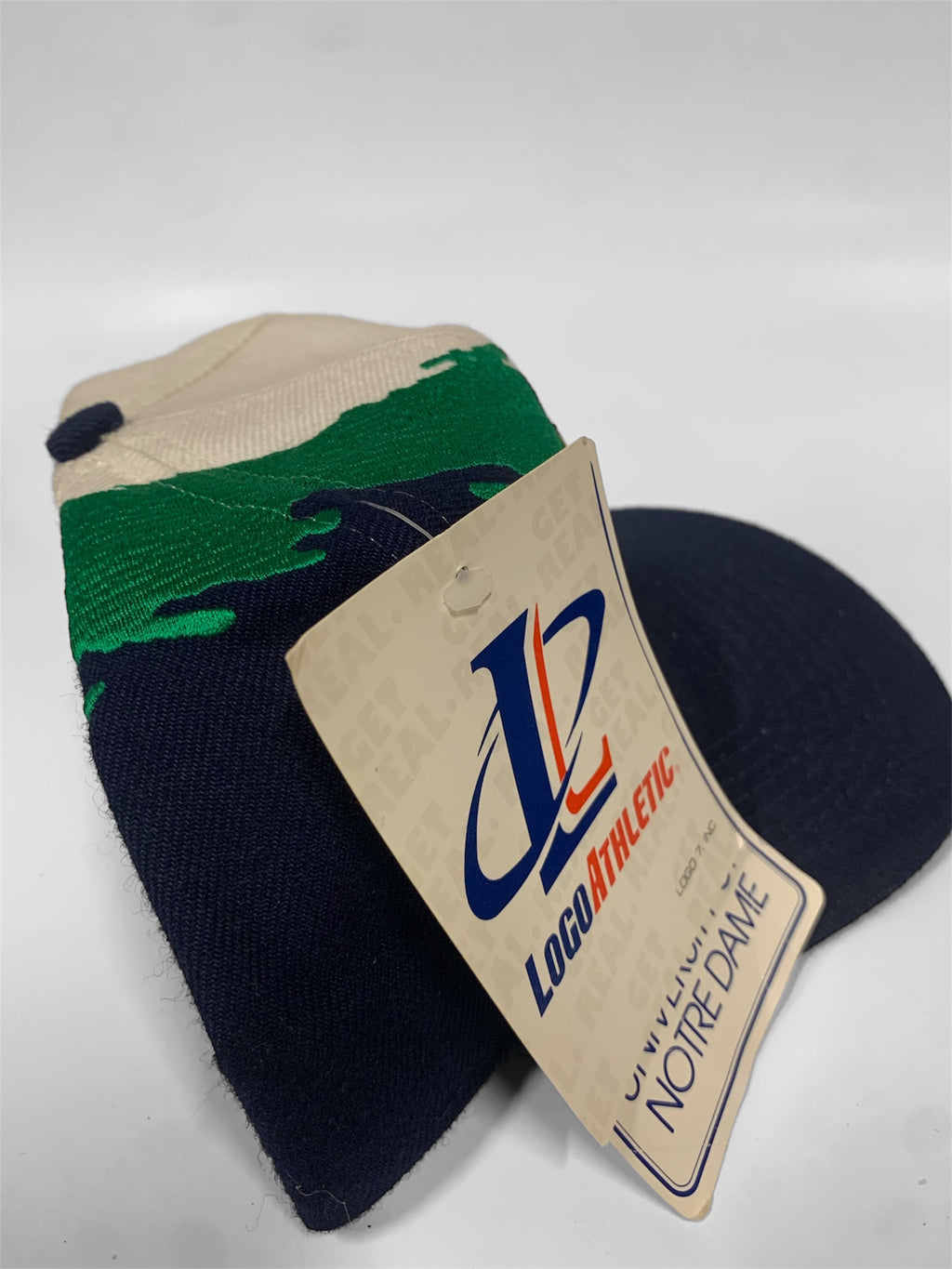 Notre Dame Fighting Irish Logo Athletic Splash Vintage Snapback Cap